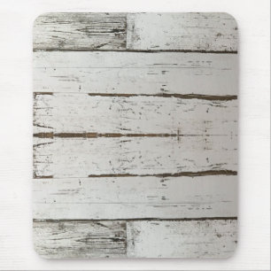 rustikales, beige-weißes Holzkorn Mousepad