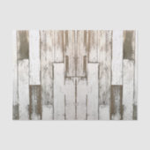 rustikales, beige-weißes Holzkorn Seidenpapier (Vorderseite)