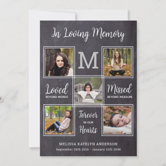 Rustikales Beileid zur Beerdigung Dankeskarte (Vorderseite)