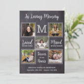 Rustikales Beileid zur Beerdigung Dankeskarte (Stehend Vorderseite)