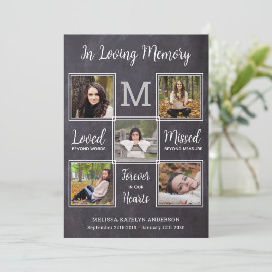 Rustikales Beileid zur Beerdigung Dankeskarte (Stehend Vorderseite)