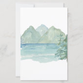 Rustikales Bergabenteuer 50. Geburtstag Budget (Rückseite)