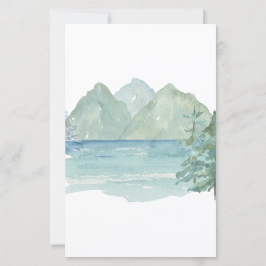 Rustikales Bergabenteuer 50. Geburtstag Budget (Rückseite)