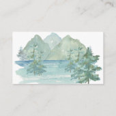 Rustikales Bergabenteuer Baby Diaper Raffle Begleitkarte (Rückseite)