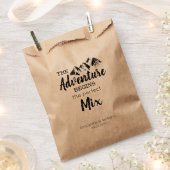 Rustikales Bergabenteuer beginnt Hochzeitsfeier Le Geschenktütchen (Ausgeschnitten)