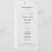 Rustikales Bergabenteuer beginnt Hochzeitsprogramm (Rückseite)