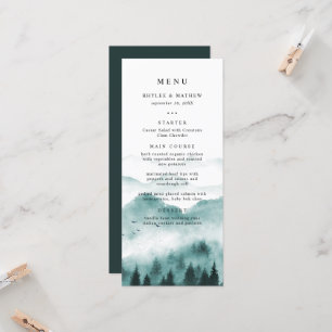 Rustikales Bergkiefern-Hochzeitsmenü