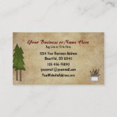 Rustikales Bergland Elche Visitenkarte (Rückseite)