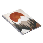 Rustikales Berglandschaft-SpiralNotebook Notizblock (Rechte Seite)