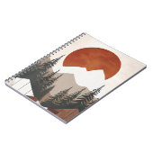 Rustikales Berglandschaft-SpiralNotebook Notizblock (Linke Seite)