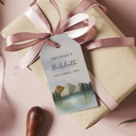 Rustikales Bergsee & Bachelorette Wochenende Geschenkanhänger