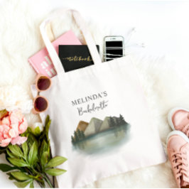 Rustikales Bergsee & Bachelorette Wochenende Tragetasche