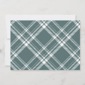 Rustikales Bergwald Erlebnis Grüne Babydusche Einladung (Rückseite)