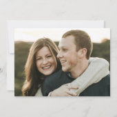 Rustikales Bergwald Foto Hochzeit retten das Datum Save The Date (Rückseite)