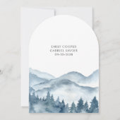 Rustikales Bergwalderlebnis Einladung (Rückseite)