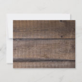 Rustikales Berufliches Geschäft mit schwarzen Lind Mitteilungskarte (Rückseite)