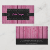 Rustikales berufliches visitenkarte (Vorne/Hinten)