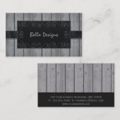 Rustikales berufliches visitenkarte (Vorne/Hinten)