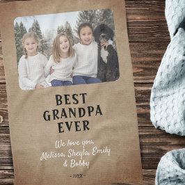 Rustikales Best Opa Ever Grandchildren Foto Geschirrtuch