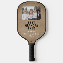 Rustikales Best Opa Ever Grandchildren Foto Pickleball Schläger