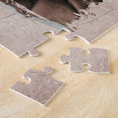 Rustikales Best Vater Family Foto Vatertag Puzzle (Seite)