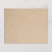 Rustikales Bestattungsbudget Beileid Danke Karte (Rückseite)