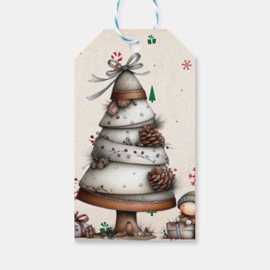 Rustikales "Beste Geschenk Aller Zeiten" Lustiges  Geschenkanhänger (Rückseite)