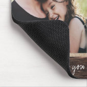Rustikales bestes Vater-überhaupt Geburtstags-Foto Mousepad (Ecke)