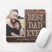 Rustikales bestes Vater-überhaupt Geburtstags-Foto Mousepad (Mit Mouse)