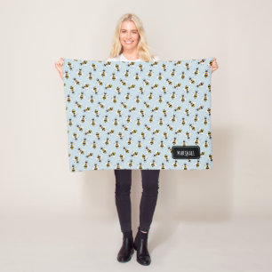 Rustikales BienenBaby-Boy Blanket mit Individuelle Fleecedecke