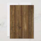 Rustikales Bier 30. Geburtstag durstig 30 Holz Einladung (Rückseite)