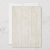 Rustikales Bier der Brauerei-Ruhestands-Party Einladung (Rückseite)