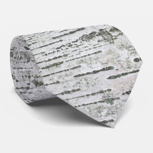 Rustikales Birch-Holzmuster Krawatte