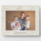 Rustikales Birch Personalisiert Name Foto 8x10 Pla Fotoplatte (Vorderseite)