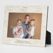 Rustikales Birch Personalisiert Name Foto 8x10 Pla Fotoplatte (Seite)