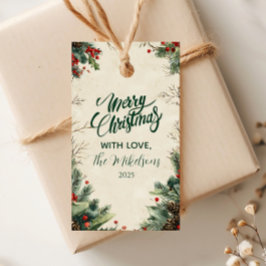 Rustikales Birch Pinecone Weihnachtsgebäck Party Geschenkanhänger