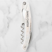 Rustikales Birch Wein Flaschenöffner Kellnermesser (Vorderseite)