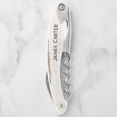 Rustikales Birch Wein Flaschenöffner Kellnermesser (Rückseite)