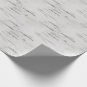 Rustikales Birch Wood Gemustert Geschenkpapier (Ecke)