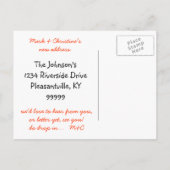 Rustikales Birdhouse, Adresskarten Ankündigungspostkarte (Rückseite)