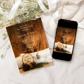 Rustikales Birkenbaum Holzbaum Post Hochzeitsbrunc Einladung