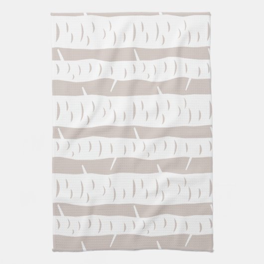 Rustikales Birkenbaummuster Geschirrtuch (Vertikal)