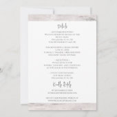 Rustikales Birkenholz Einladung (Rückseite)