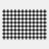 Rustikales Black Buffalo Kariert Frohe Weihnachten Geschenkpapier Set (Vorderseite)