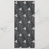 Rustikales Black Chalkboard Mason Jar Script Menü Menükarte (Rückseite)