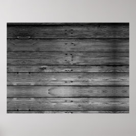 Rustikales Black & White XL DIY Barboard Poster