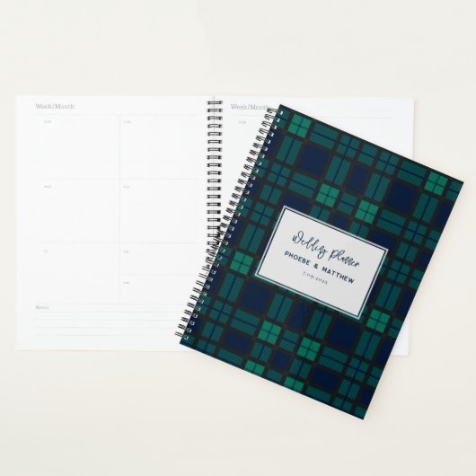 Rustikales Blackwatch Script Wedding Tartan Planer (Anzeige)