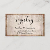 Rustikales, blassbraunes Holz mit Licht, Hochzeits Begleitkarte (Vorderseite)