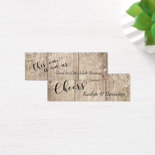 Rustikales, blassbraunes Holz mit Lights Trinkkart (Schreibtisch)