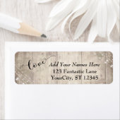 Rustikales, blasses Holz mit Licht, "Liebe" Hochze (Insitu)